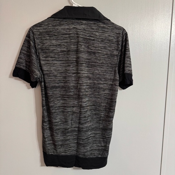 Emporio Armani Black and Gray Polo Shirt Size Medium - Picture 2 of 9